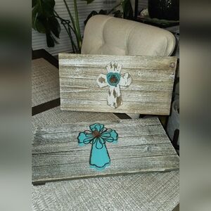 Artisanal Rustic Wooden Cross Wall Decor